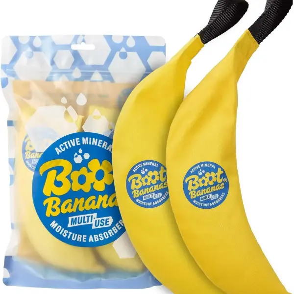 Boot Bananas Shoe Moisture Absorber | Long-Lasting, Reusable Sports Shoe Drying Inserts Without Heat or Electricity | Eco-Conscious | Drys Footwear in 4 to 6 Hours | 1 Pair