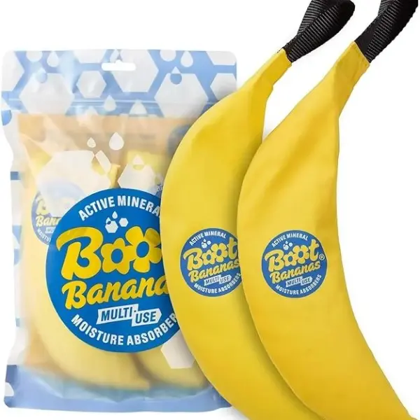 Boot Bananas Shoe Moisture Absorber | Long-Lasting, Reusable Sports Shoe Drying Inserts Without Heat or Electricity | Eco-Conscious | Drys Footwear in 4 to 6 Hours | 1 Pair