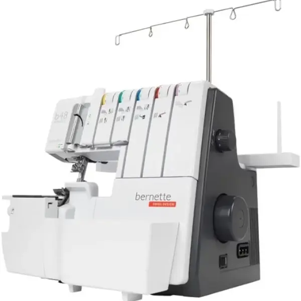 Bernette B48 Funlock Serger Coverstitch Overlock Machine | Heavy Duty Sewing Quilting Performance for Beginners and Professionals | 23 Stitches LED Light 1300 SPM Easy Threading Knife Control