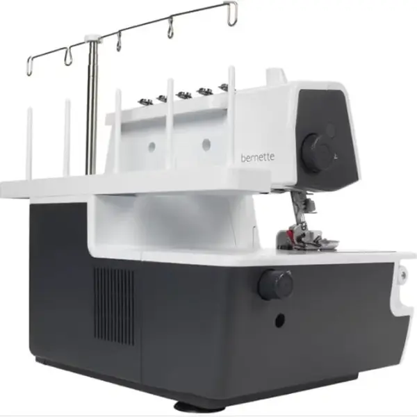 Bernette B48 Funlock Serger Coverstitch Overlock Machine | Heavy Duty Sewing Quilting Performance for Beginners and Professionals | 23 Stitches LED Light 1300 SPM Easy Threading Knife Control
