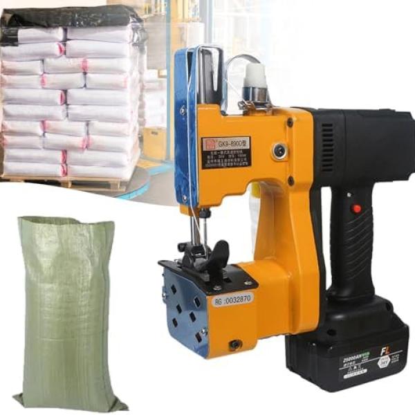Electric Bag Stitching Machine for Woven Snakeskin Bags, Portable Sewing Tool with Needle for Easy Sealing and Closing-2battery