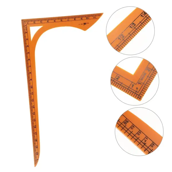 COHEALI 1pc Shape Sewing Ruler Patchwork Measuring Tool for Handmade Crafting for Tailoring and Clothing Design Smooth for Comfortable Use