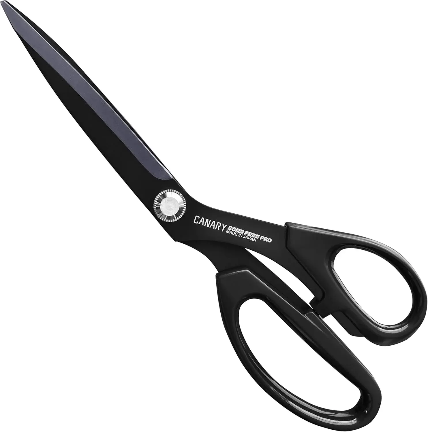 CANARY Japanese Sewing Scissors 9.5", Made in JAPAN, Professional All Purpose Scissors for Fabric, Cloth, Vinyl Sheet, Adhesive, Wallpaper, Non-Stick Coating Blade, Black