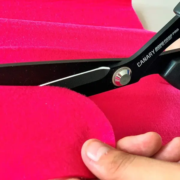 CANARY Japanese Sewing Scissors 9.5", Made in JAPAN, Professional All Purpose Scissors for Fabric, Cloth, Vinyl Sheet, Adhesive, Wallpaper, Non-Stick Coating Blade, Black