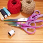 JubileeYarn Titanium Softgrip Scissors Set for Sewing, Arts, Crafts, Office - 10 Sets of 3 - Purple