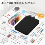 Coquimbo Professional Sewing Kit Gifts for Grandma, Mom, Adults, Beginner, Home Traveler, Emergency, Portable Sewing Supplies with Tailor Scissors, 38XL Thread, Soft Tape Measure, Sewing Needles