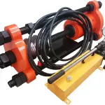 100T Crawler Pin Pressing Machine Hydraulic Track Chain Pressing Press Sleeve Pin Dismantling Machine Hand Pump Excavator Chain Repairing Tool for Excavator Maintenance