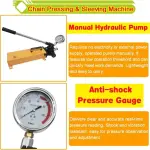 100T Crawler Pin Pressing Machine Hydraulic Track Chain Pressing Press Sleeve Pin Dismantling Machine Hand Pump Excavator Chain Repairing Tool for Excavator Maintenance