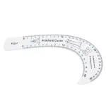 Generic 7Pcs Sewing Ruler Tailor Set, Clear High Accuracy Scale Acrylic Clothing Ruler, Pattern Drafting Tool with Transparent Fashion Design, Ideal for Sewing & Tailoring