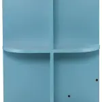 SEI Furniture - Stradville Expandable Rolling Sewing Table Craft Station - Turquoise - Transitional Design, Blue Finish - Ideal for Living Room, Bedroom (HZ8665)
