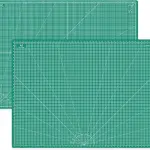 Headley Tools Thickened 36 x 48 Inch Self Healing Sewing Cutting Mat, A0 Rotary Cutting Sewing Mat for Crafts, Double Sided 5-Ply Table Cutting Board for Fabric Quilting Leather Hobby, Green