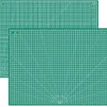 Headley Tools Thickened 36 x 48 Inch Self Healing Sewing Cutting Mat, A0 Rotary Cutting Sewing Mat for Crafts, Double Sided 5-Ply Table Cutting Board for Fabric Quilting Leather Hobby, Green
