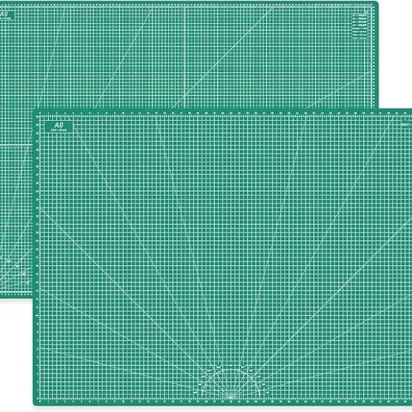 Headley Tools Thickened 36 x 48 Inch Self Healing Sewing Cutting Mat, A0 Rotary Cutting Sewing Mat for Crafts, Double Sided 5-Ply Table Cutting Board for Fabric Quilting Leather Hobby, Green