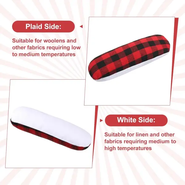 2Pack Tailors Ham and Seam Roll Set, Premium Tailor Ham Pressing Tool for Ironing, Sawdust Solid Sewing Hams for Sleeve, Collar, Curved Seam