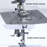 Electric Embroidery Machine, Automatic Sewing Machine with Large LCD Touch Screen, DIY Embroidery Tool, Built-in 210 Letters and 30 Pattern Borders, Simplified Sewing