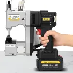 Cordless Bag Closer Machine, Adjustable Speed Industrial Bag Closing Machine Bag Sewing Machine Aluminum Alloy for Packing Woven Bags Leather GS8-074D