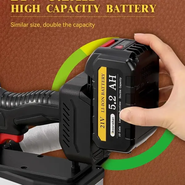 Cordless Bag Closer Machine, Adjustable Speed Industrial Bag Closing Machine Bag Sewing Machine Aluminum Alloy for Packing Woven Bags Leather GS8-074D