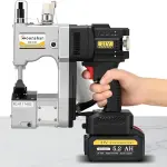 Cordless Bag Closer Machine, Adjustable Speed Industrial Bag Closing Machine Bag Sewing Machine Aluminum Alloy for Packing Woven Bags Leather GS8-074D