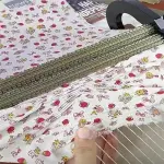 Smocking Pleater Machine,24 Row Smocking Pleater with 24 Sewing Needles & Tool Kit, 47 Positions, Even Fabric Folds, 0.5 cm Stitch Spacing, for Costume & Craft Sewing