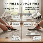 3 Pcs Pattern Weights, Heavy Duty Sewing Weights for Fabric, Secure Pattern Cutting & Tailoring Projects, White Fabric Cloth Weight Set