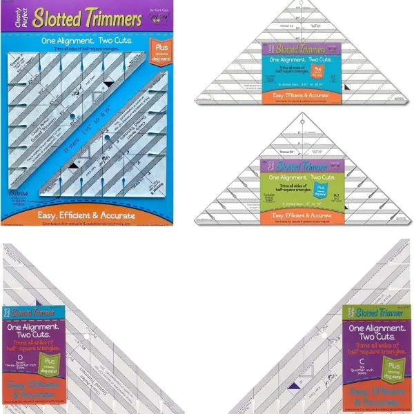 Clearly Perfect Slotted Trimmers ~ Complete Set ~ by New Leaf Stitches