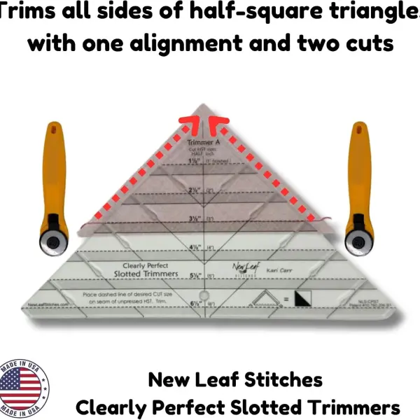 Clearly Perfect Slotted Trimmers ~ Complete Set ~ by New Leaf Stitches