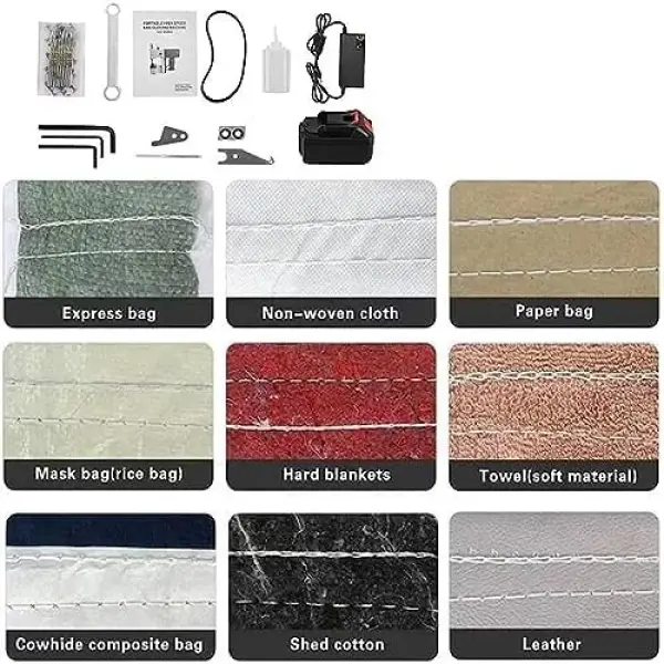 Wireless Portable Bag Closer Sewing Machine, Handheld Electric Stitching Tool for Woven Bags, Sacks, and Crafts - Efficient & Easy to Use, Ideal for Home and Business
