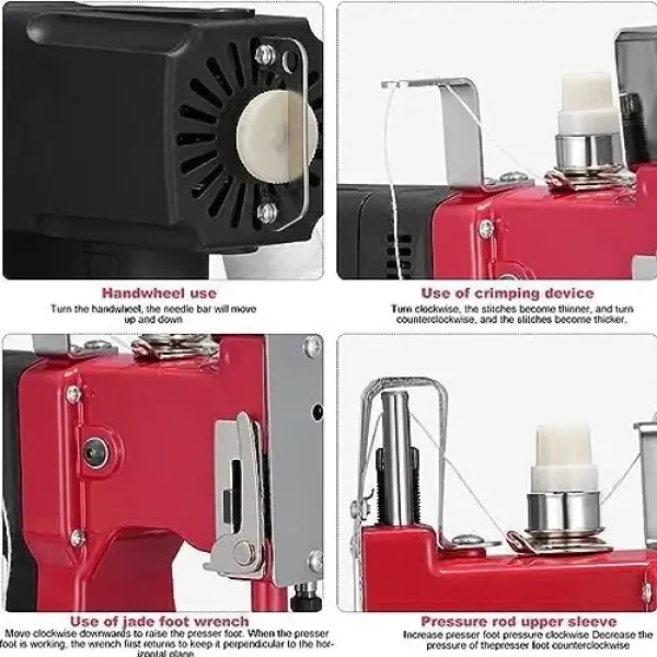 Wireless Portable Bag Closer Sewing Machine, Handheld Electric Stitching Tool for Woven Bags, Sacks, and Crafts - Efficient & Easy to Use, Ideal for Home and Business