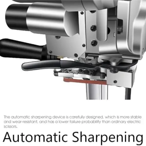 Industrial Electric Rotary Fabric Cutter - Vertical Cloth Cutting Machine with Auto Knife Sharpening, 11cm Blade for Precision Fabric Cutting, Heavy-Duty Sewing Tool.