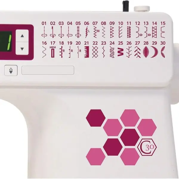 Janome Sewing Machine, White, W16" x H12" x D 7"