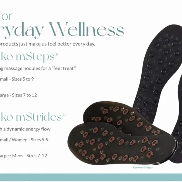 Magnetic Insoles for Men for Nikken Kenko mStrides 20211, Mens Shoe Insoles for Work Boots, Running, Walking, Comfortable Sneaker Magnetic Acupressure Foot Support, Shoe Accessories (Large, 7-12)
