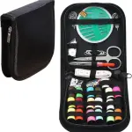 67 PCS Sewing Kit Box with Tailoring Tools, Thread Box Set, Scissors, Needles, 18Pcs Thread Spools, Tape Measure – Mini Sewing Kit for DIY, Beginners, Home, Emergency, Stitching Accessories