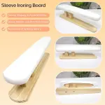 Padded Chest & Sleeve Tailor Ironing Board Long with Wooden Base for Household Tools, Tailor Dress Forms, Sewing and Tailoring Studio