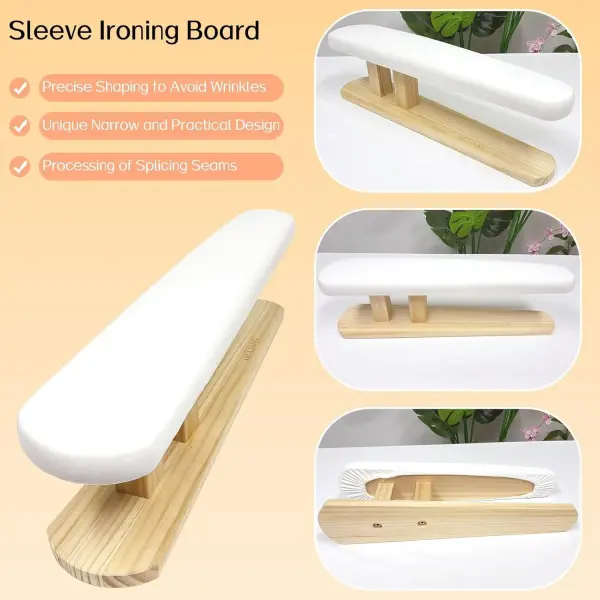 Padded Chest & Sleeve Tailor Ironing Board Long with Wooden Base for Household Tools, Tailor Dress Forms, Sewing and Tailoring Studio
