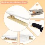 Padded Chest & Sleeve Tailor Ironing Board Long with Wooden Base for Household Tools, Tailor Dress Forms, Sewing and Tailoring Studio