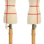 Premium Female Dress Form, Professional Tailoring Tool, Adjustable Height, Beechwood and Canvas Material, Stable Wooden Frame, Easy Sewing and (Yellow)