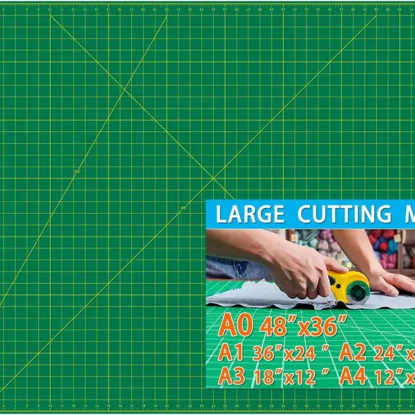 worklion self healing cutting mat 36" x 48" for sewing,fabric cutting,rotary cutting,5-layer non-slip as desk top for Scrapbooking & Quilting & Sewing & Arts & Crafts Project……