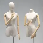 3Pcs Adjustable Dress Form Mannequin Torso, 59-86.6in Height, Detachable Head & Wooden Arms, Perfect for Clothing, Jewelry Display & Tailoring, Small Size Sewing Tool