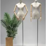 3Pcs Adjustable Dress Form Mannequin Torso, 59-86.6in Height, Detachable Head & Wooden Arms, Perfect for Clothing, Jewelry Display & Tailoring, Small Size Sewing Tool