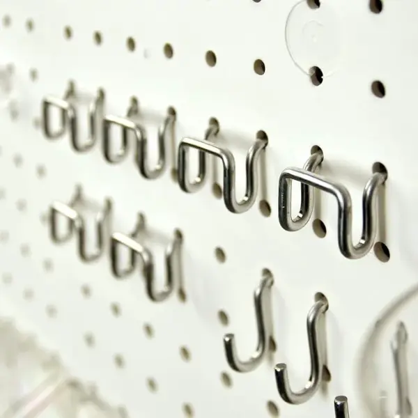 Azar Displays - 900960-190-Piece XLarge Pegboard Organizer Accessory Kit, Hooks Assortment for Tools and Storage System. Hardware Hooks and Bins.