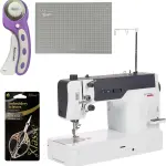 Ber­net­te b08 Straight Stitch Sewing Machine with Rotary Cutter, 12×18 Cutting Mat & Scissors