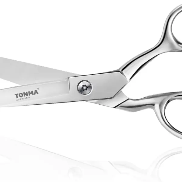 TONMA Sewing Scissors [Made in Japan] 9 Inch Professional Fabric Scissors, Industrial Japanese Solid Stainless Steel Dressmaker Tailor Shears, Ideal for Cutting Cloth Denim Leather, Mirror Finish