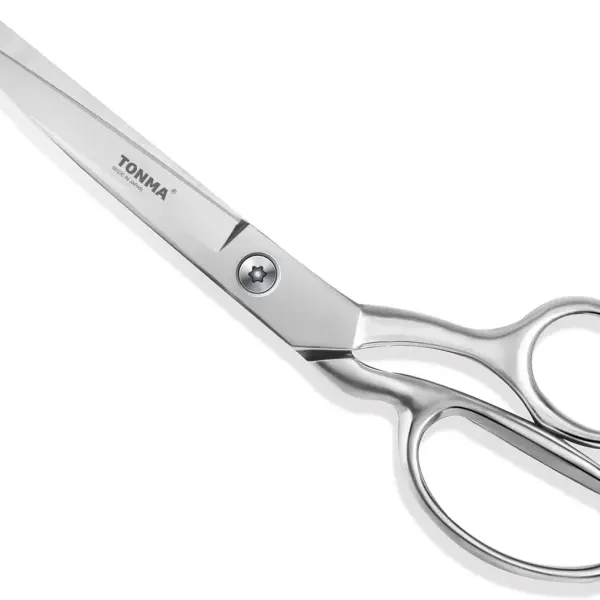 TONMA Sewing Scissors [Made in Japan] 9 Inch Professional Fabric Scissors, Industrial Japanese Solid Stainless Steel Dressmaker Tailor Shears, Ideal for Cutting Cloth Denim Leather, Mirror Finish