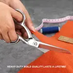 TONMA Sewing Scissors [Made in Japan] 9 Inch Professional Fabric Scissors, Industrial Japanese Solid Stainless Steel Dressmaker Tailor Shears, Ideal for Cutting Cloth Denim Leather, Mirror Finish