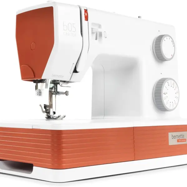 Bernette B05 Crafter Portable Sewing Machine | 30 Stitches, 6 Presser Feet, LED Light | Heavy Duty Quilting & Embroidery | Adjustable Stitch | Needle, Threader, Beginner & Professional Use