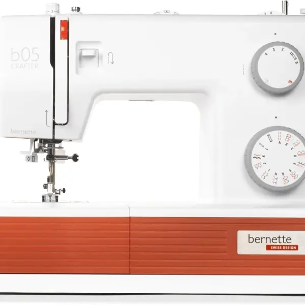 Bernette B05 Crafter Portable Sewing Machine | 30 Stitches, 6 Presser Feet, LED Light | Heavy Duty Quilting & Embroidery | Adjustable Stitch | Needle, Threader, Beginner & Professional Use