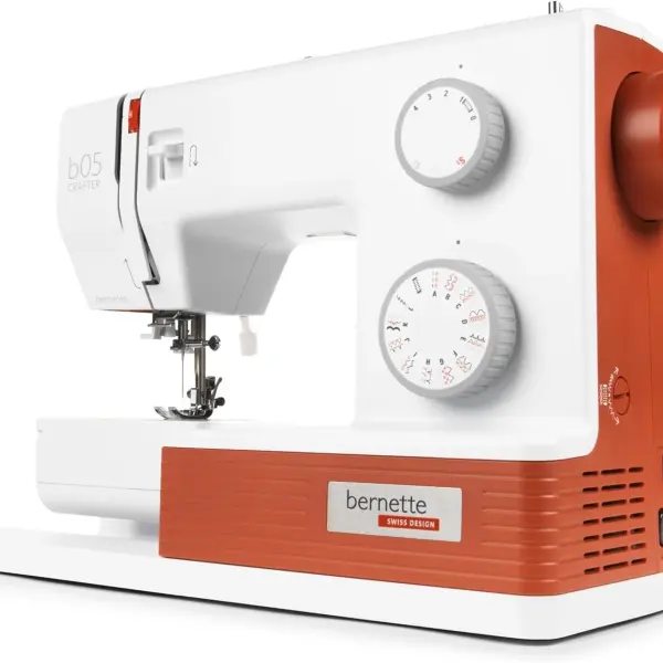 Bernette B05 Crafter Portable Sewing Machine | 30 Stitches, 6 Presser Feet, LED Light | Heavy Duty Quilting & Embroidery | Adjustable Stitch | Needle, Threader, Beginner & Professional Use