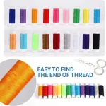 SOFXnng Portable Household Multi-Function Sewing Kit Box DIY Embroidery Handwork Tool Needles Thread Scissor Set Travel Accessories for Travel Home Beginners(Set D 98pcs)
