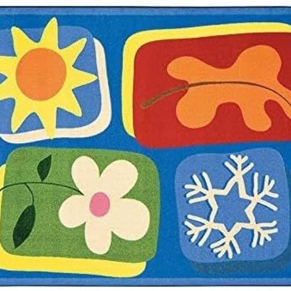 Fun Express First Seasons Rug | Nautical Ocean Theme Party Supplies & Decoration
