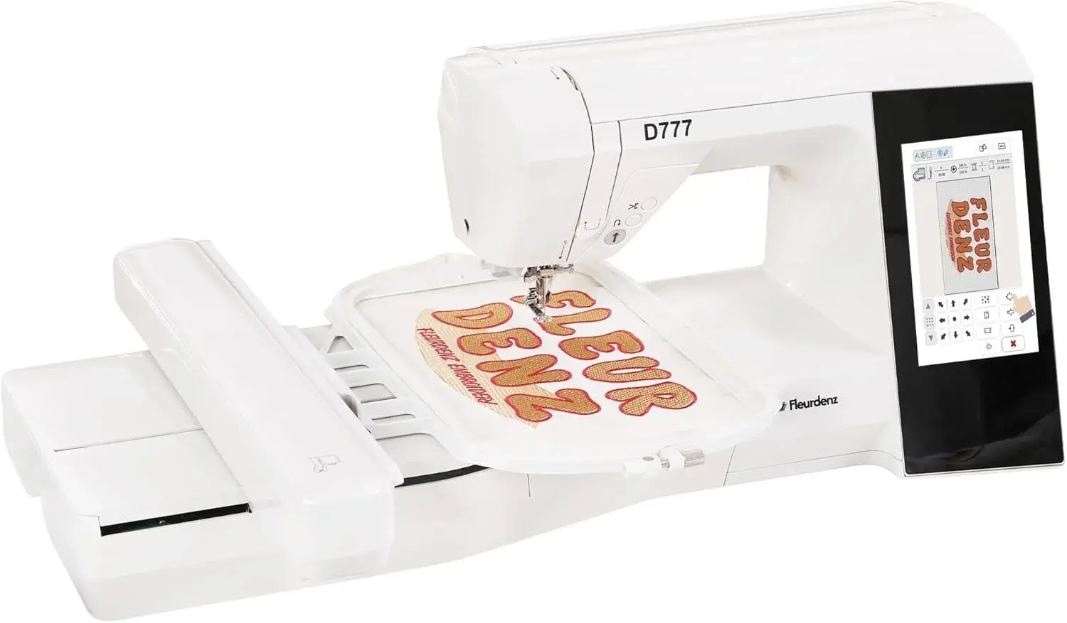 Embroidery Machine with 6.7" x 11" Area for Beginners, Home DIY, Sewing & Embroidery Machine, 180 Built-in Designs with USB Import, 7-Inch Touchscreen, Auto Threader & Cutter, Bonus 2 Hoops